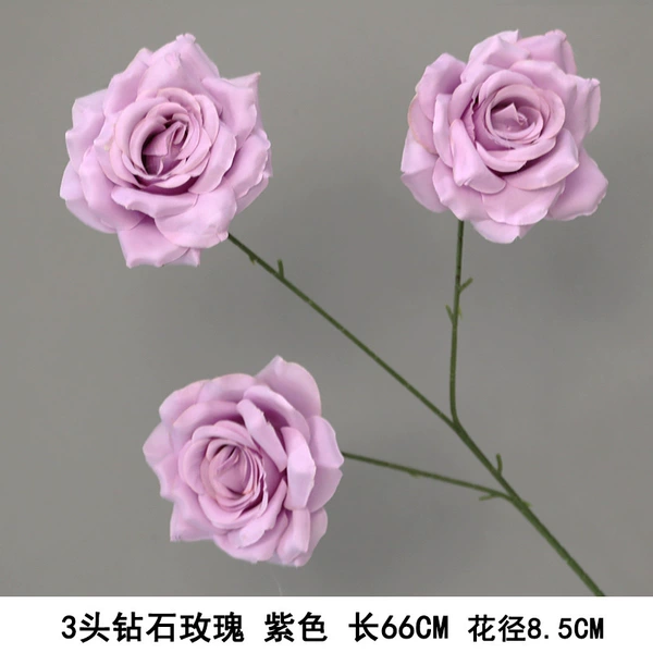 3 Diamond Rose Purple