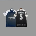 01-02 UCL Champions Real Madrid Away #5 Zidane