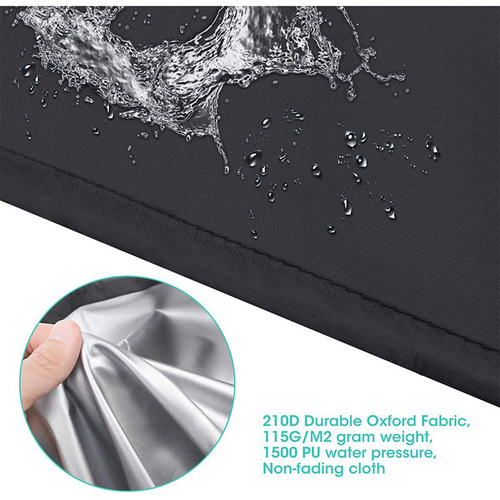 Cross-border best-selling outdoor garden balcony chair cover waterproof dustproof furniture cover sofa lounging chair cover black in stock