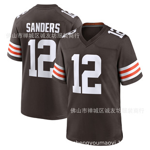Nfl Football Jersey Brown 12 Brown Shedeur Sanders Jersey Ebay Dropshipping