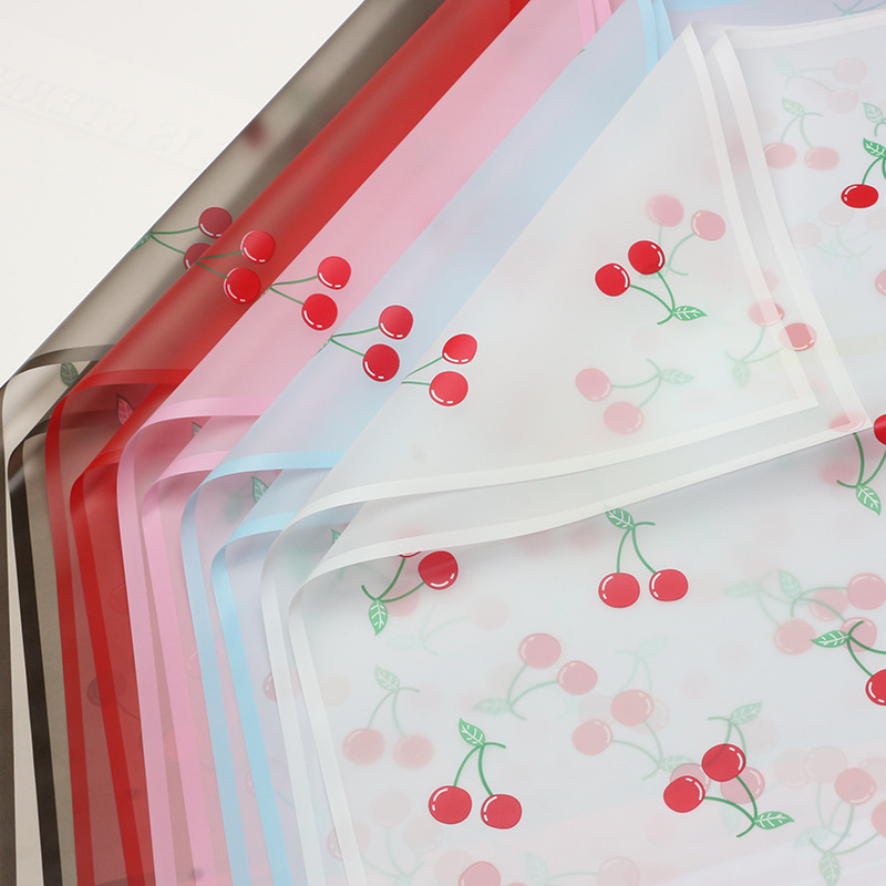 Huaxi Factory Comercio exterior transfronterizo al por mayor exclusivamente para el papel de embalaje de ramo de fresa Papel vegetariano coreano Papel de embalaje de flores de cereza