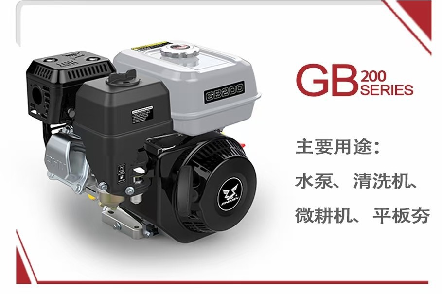 Chongqing Zongshen GB200F Gasoline Engine 168 Water Pump Marine Power 7 HP Flat Key Spray Spray Slurry