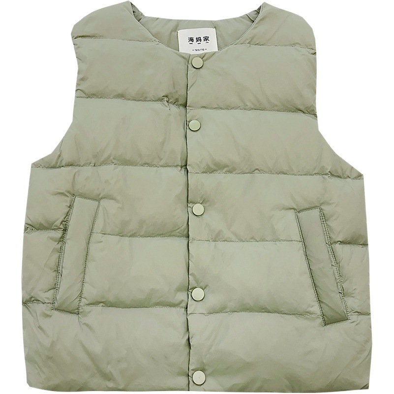 【Low Price Bargain】Haima's Winter Children's Clothing for Girls and Boys, Lightweight down Vest with New National Standard 90% down Filling