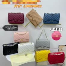 外贸经典香奶奶家女包小香风CF鱼子酱菱格绣线链条单肩包厂家批发