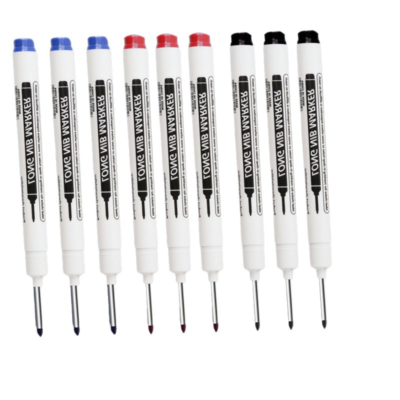 20mm carpintería aceitosa boca larga sitio de construcción agujero profundo negro marcado largo marcado largo lápiz de cabeza largo