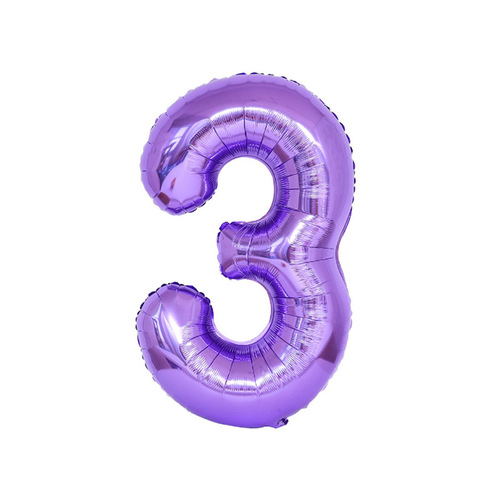 Cross-border new 32-inch American version digital aluminum film balloons, independent packaging, children's birthday party decoration, wedding layout