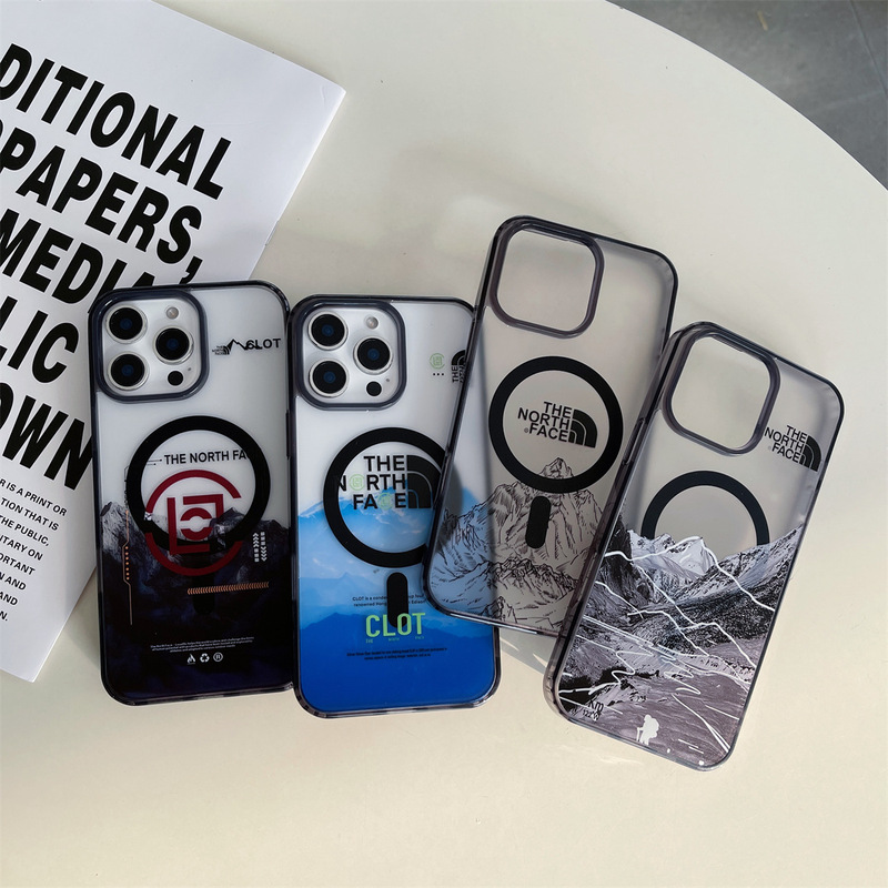 North Snow Mountain Magnetic Phone Case Apple 15Promax Trendy Brand 13 Suitable for Iphone16Promax Protective Case North Snow Mountain Magnetic Phone Case Apple 15Promax Trendy Brand 13 Suitable for Iphone16Promax Protective Case