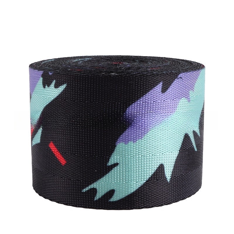 Car modification belt and wind carp seat safety belt 4.8cm wide color modification belt woven