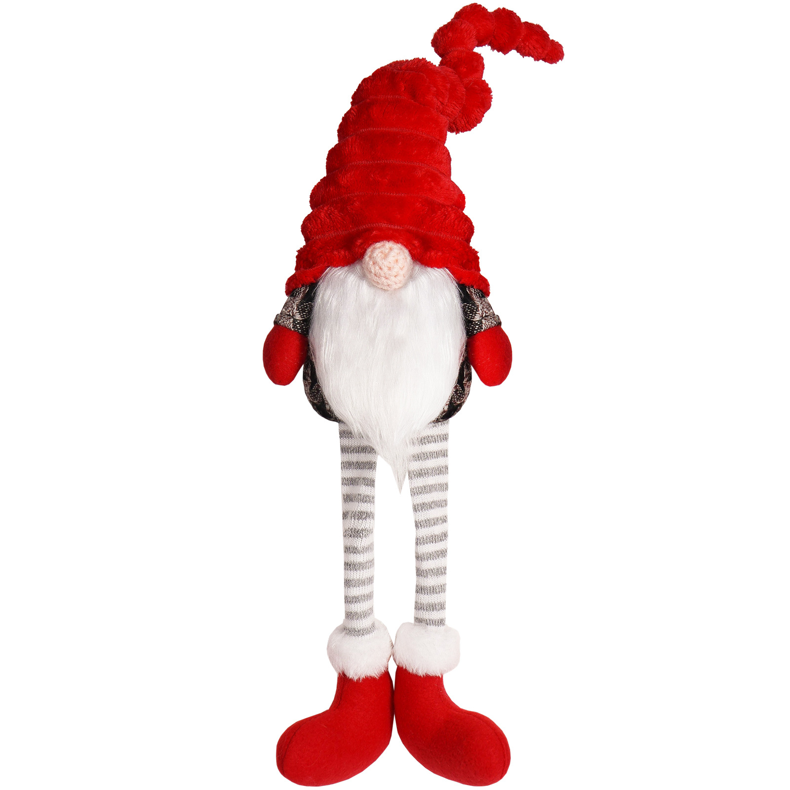 Navidad transfronteriza muñeca sin cara piernas muñeca adornos bosques nórdicos piernas largas decoración diaria para el hogar