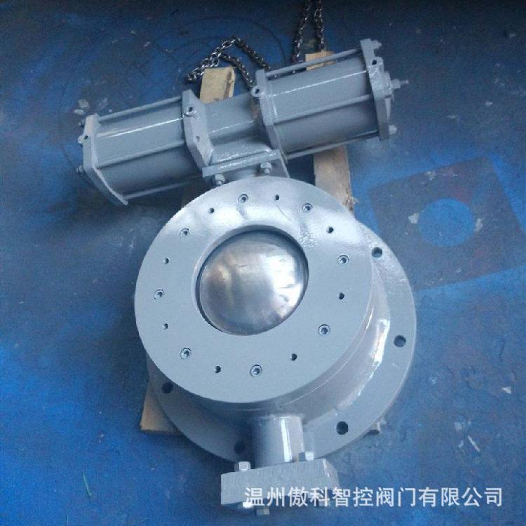 气动圆顶阀-陶瓷球顶/合金球顶 YDF-10P-200 气动 硬密封圆顶阀