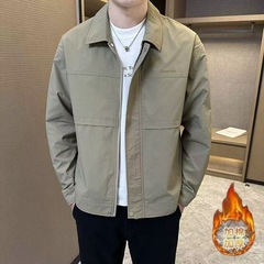 男士外套2025年春季休闲翻领帅气工装青年夹克百搭时尚潮流外套