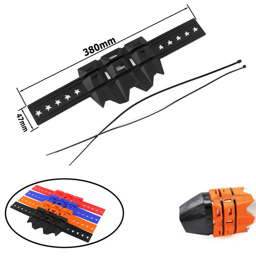 Wholesale off-road motorcycle modification accessories exhaust pipe anti-scalding belt anti-fall protection ring protective glue heat insulation glue universal