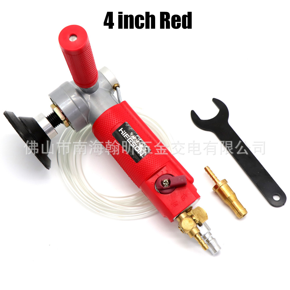 跨境海飞鲨W8注水式气动水磨机3寸4寸云石玉石磨光抛光机磨光机