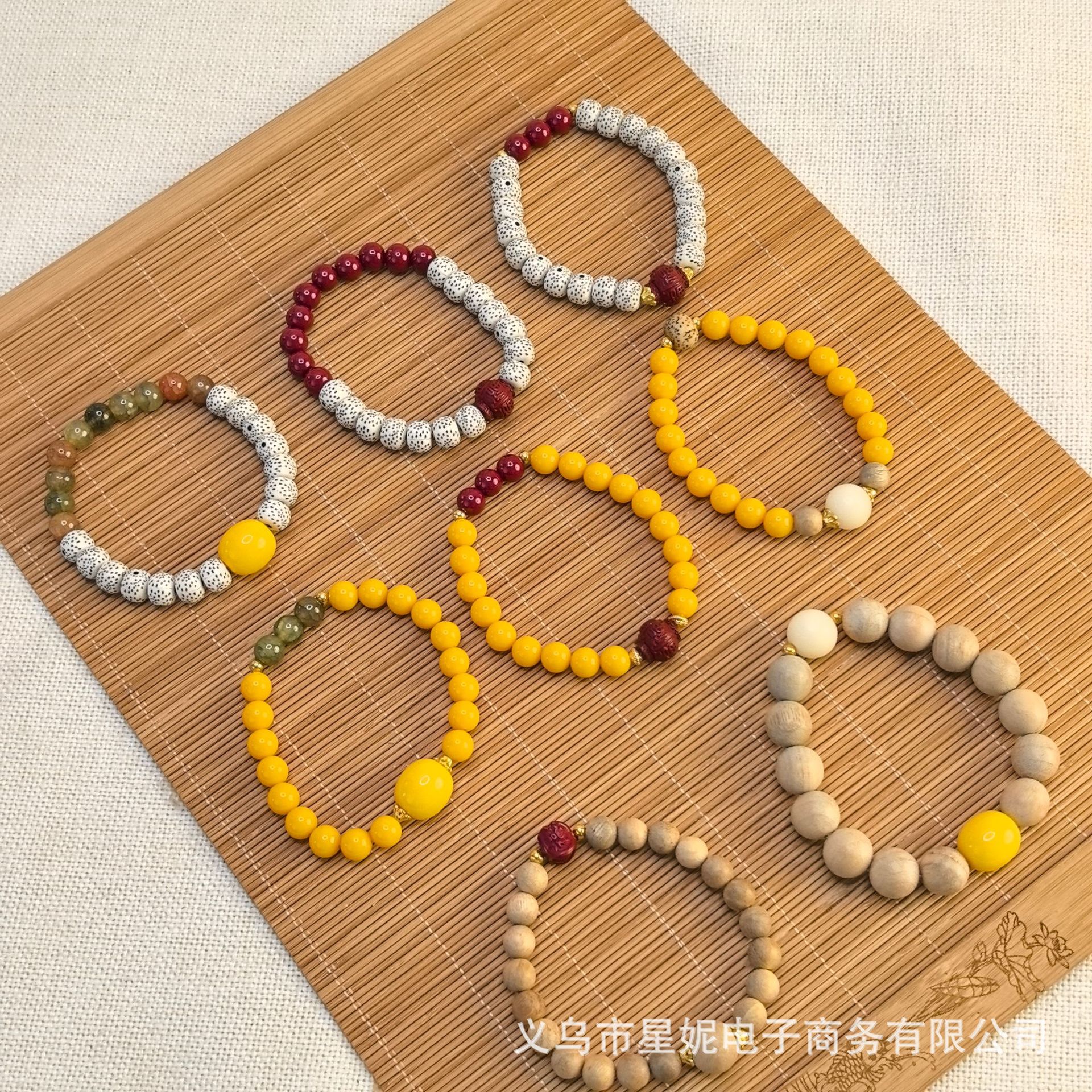 木手串小巧文玩款式8MM单圈菩提男女手链佛珠念珠礼品厂家香樟木