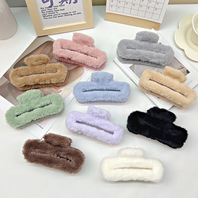 秋冬のぬいぐるみクリップの超大型サメクリップの美ラード系少女の後頭部クリップの髪飾り|undefined