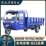 新农霸五吨王载重封闭式大泰重载电机超大车厢偏盘电动自卸三轮车