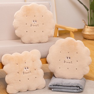 Butter Biscuit Pillow Blanket Two-in-One Quilt Dual-Use Car Sleeping Blanket Office Nap Pillow Pillow