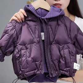儿童冬季套装2025男女童新款网红洋气宝宝棉服毛衣加绒裤子三件套