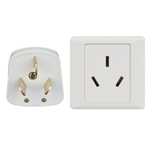Three-hole outlet panel high-power air conditioner 25A three-prong plug outlet 86-type wall power outlet three-eye outlet