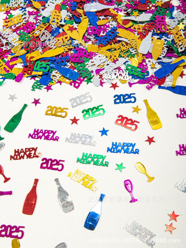 2026年新年紙吹雪 2026年ハッピーニューイヤー スパンコール 新年パーティー クリスマスデコレーション|undefined