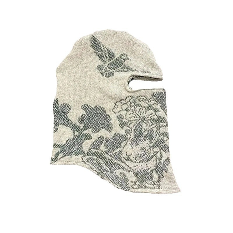 2025 otoño y invierno nueva personalidad floral al aire libre moda moda retró cálida sombrero al por mayor a prueba de viento