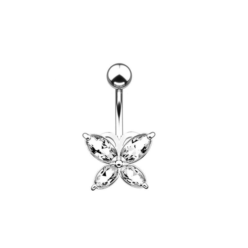 New Creative Butterfl Stainless Steel Belly Button Nail display picture 7