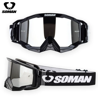 Helmet Goggles, Outdoor | Dəbilqə (Kaska) aksesuarları - black-frame-with-silver-plated-sheet