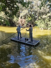 泡沫浮板船 钓鱼小船 水上平台EVA不吸水耐用加厚可以抬走的小船