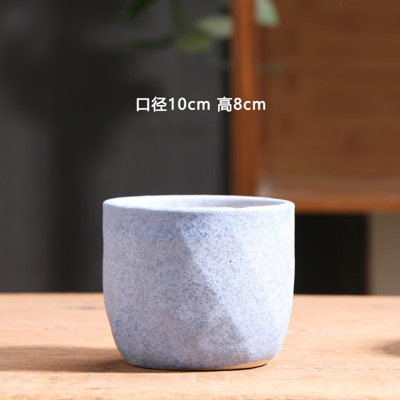 Maceta carnosa retro esmerilada, venta especial de cerámica, terraza para el hogar, terracota, cerámica pequeña, lavabo especial, liquidación al por mayor