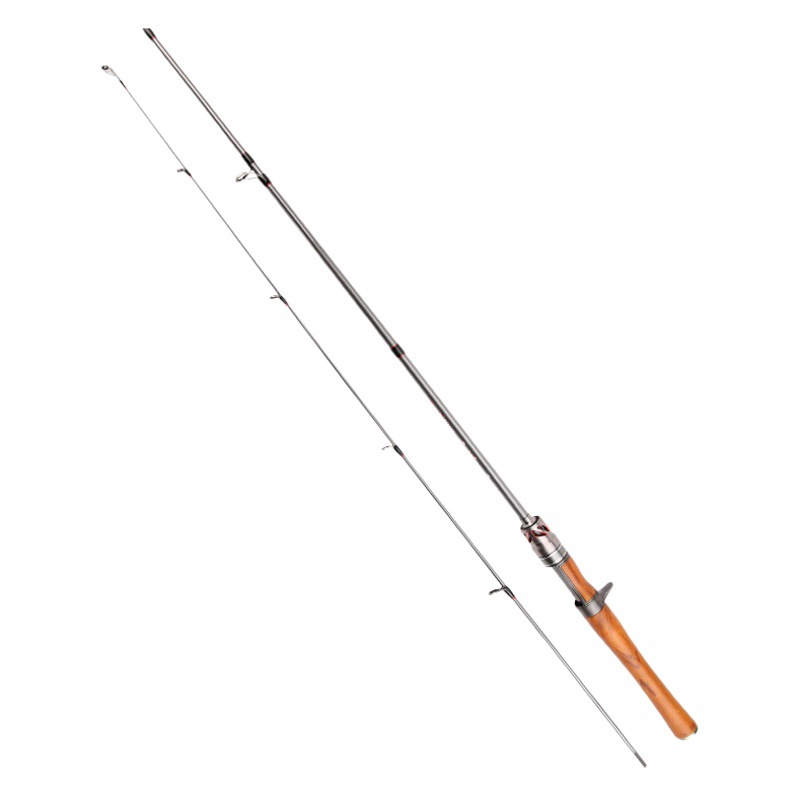 Nueva varilla de boca de caballo de carbono UL ajustable Luya Rod 1,5-1,98 M micro sólido enchufe varilla pesca caña de pescar artes de pesca