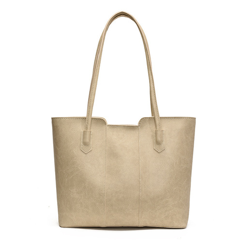 Large Capacity Bags for Women, Fall/Winter Versatile 2024 New Retro Simple Stylish Single Shoulder Shopping Bag Commuter Tote Bag