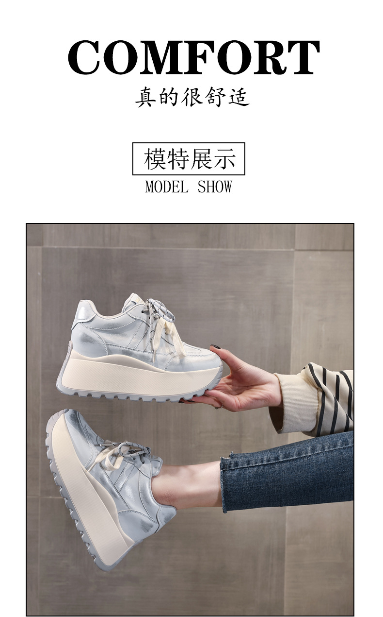 Giày sneaker nữ đế dày phong cách Forrest Gump HC3570 — Màu trắng chi tiết 14