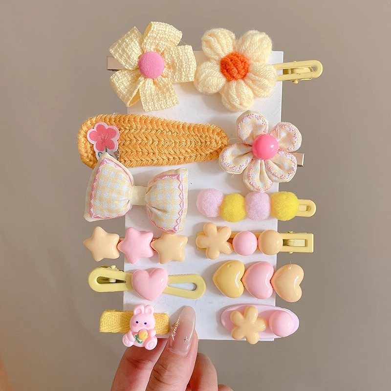 Clip de pelo de peluche clip lateral clip lateral clip para niños clip de cabello clip de frangeo 2025 nuevo bebé adorable adornamiento para el cabello