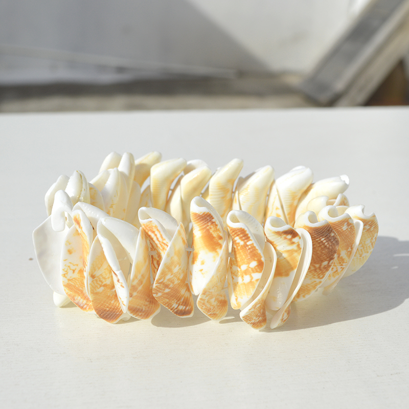 Conchas naturales pulsera caracoles collar diy joyas de chicas hechas a mano puestos de mercado nocturno regalos características pulseras