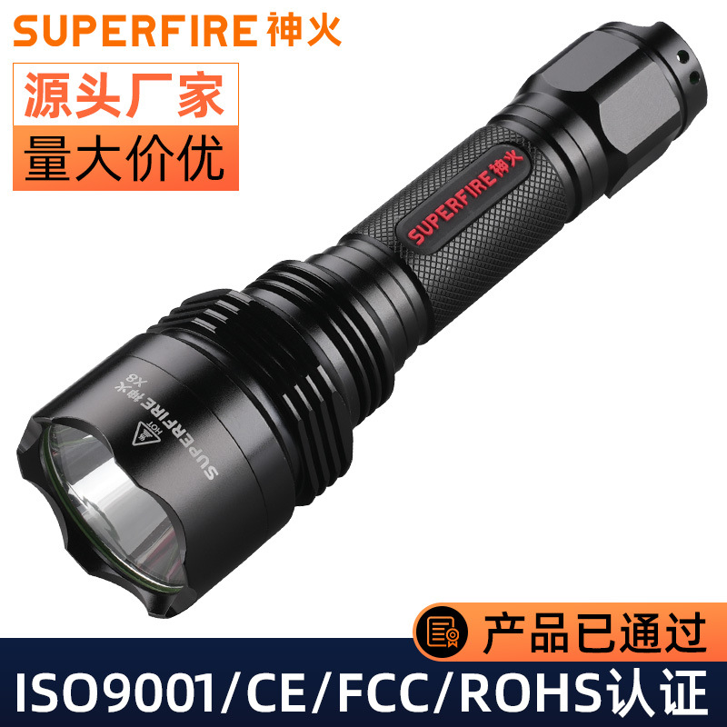 Shenhuo X8 luz fuerte impermeable brillante linterna de carga de emergencia del hogar multifunción linterna LED fábrica al por mayor image 4