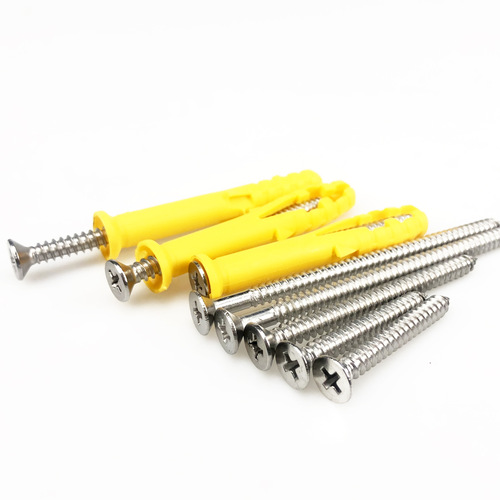Small yellow croaker plastic expansion tube expansion screw inner expansion plug bolt expansion plug rubber plug 6/8 self-tapping screw matching