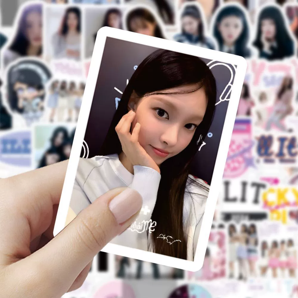 60 наклеек для KPOP Korean girl group ILLIT Ли Вон-хи, Лу Юн-о, творческий звездный периферийный материал наклейки
