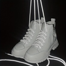 Z 48695 Reflective Round Shoelaces ����Բ��Ь�� ŷ���羳