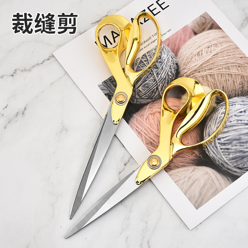 Spot hogar cuchillo de acero inoxidable corte de cuero costura corte de ropa tela corte de papel tijeras