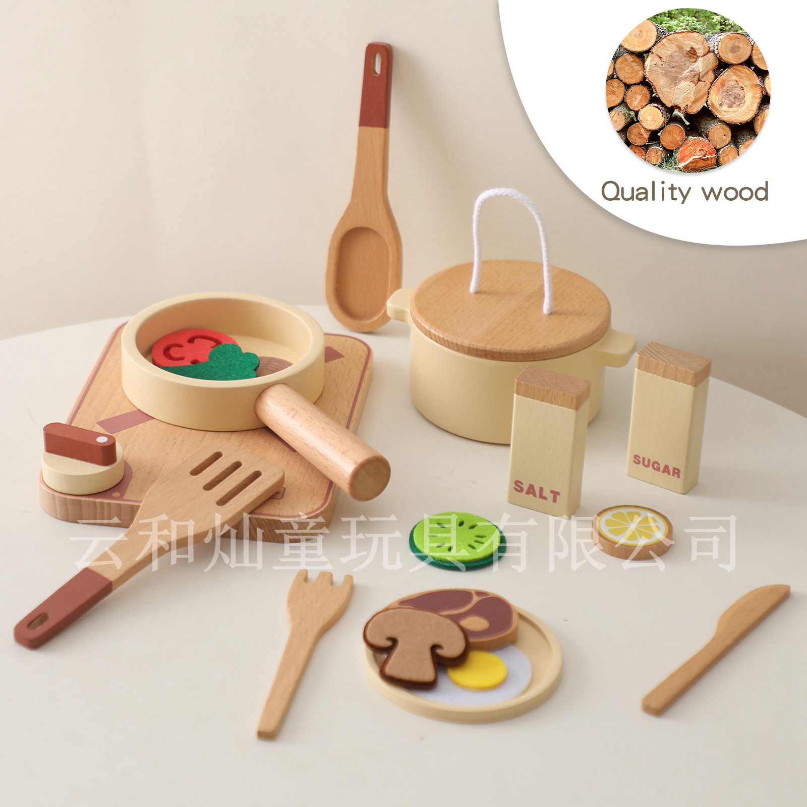 Juguetes de madera para niños transfronterizos para jugar a la casa Simulación de cocina Juego de rol para jugar a la casa Juguetes educativos para bebés