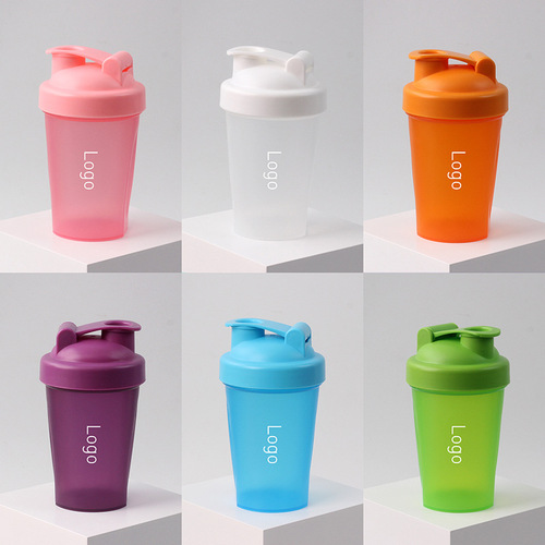 400ml protein powder shaker cup with scale milkshake cup plastic shaker cup shaker fitness sports water cup customized 