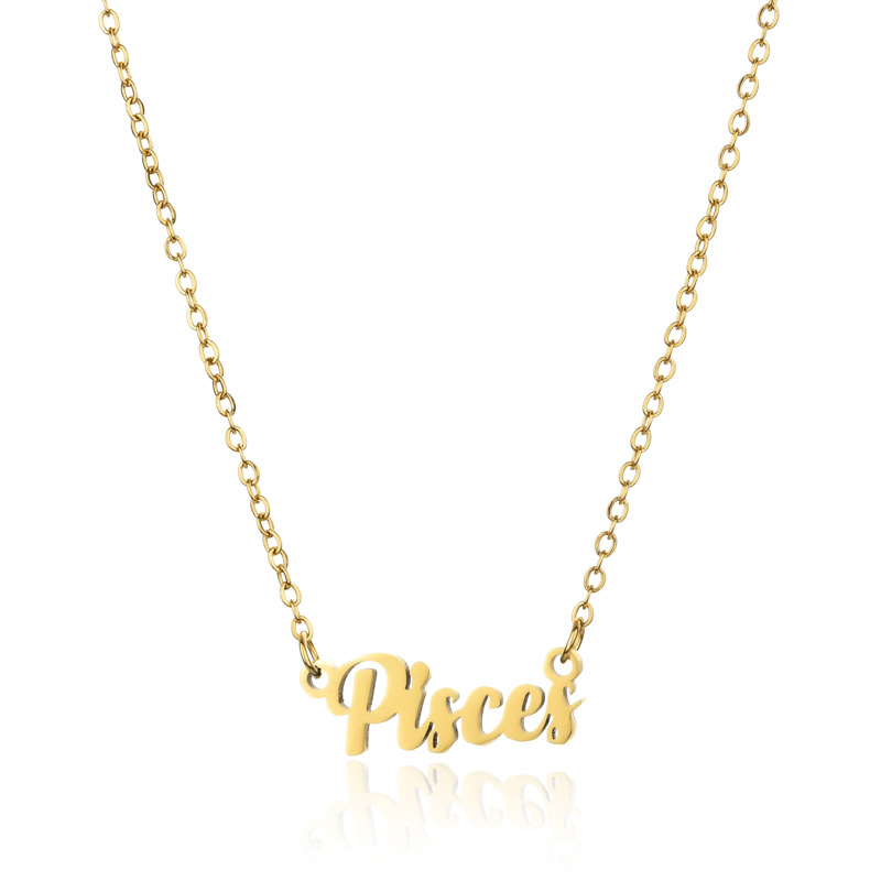 Simple Style Letter Stainless Steel Plating Pendant Necklace 1 Piece display picture 7