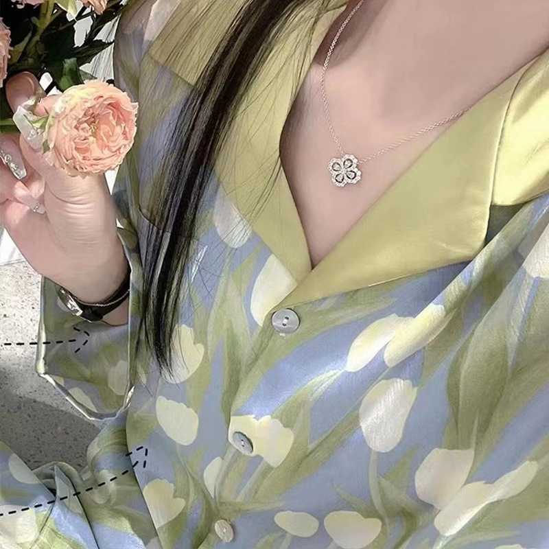 Long sleeve [set] green tulip