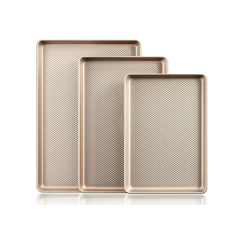 定制饼干托盘三件套加厚不沾烤盘曲奇蛋糕饼干烘焙模具套装三件套