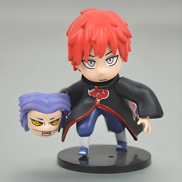 Naruto Handmade Xiao organiza muñecas de dibujos animados con tierra, modelos de juguetes, niños, estudiantes de anime de escritorio