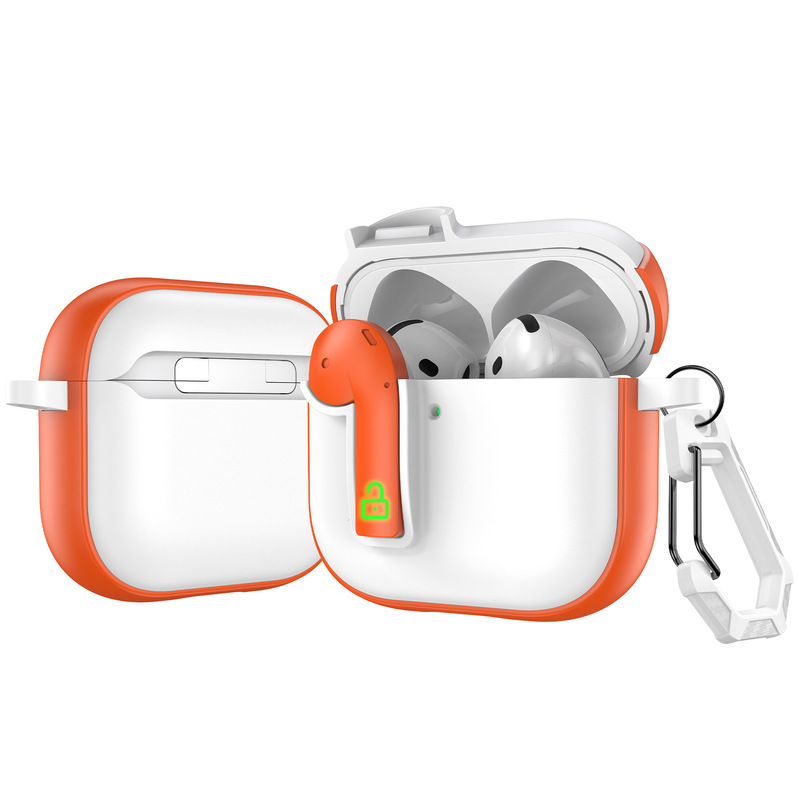 AirPods4 ヘッドフォン ケース pro2 ヘッドフォンに適したクロスボーダー卸売ロック バックル エアポッズ 3 世代に適しています|undefined