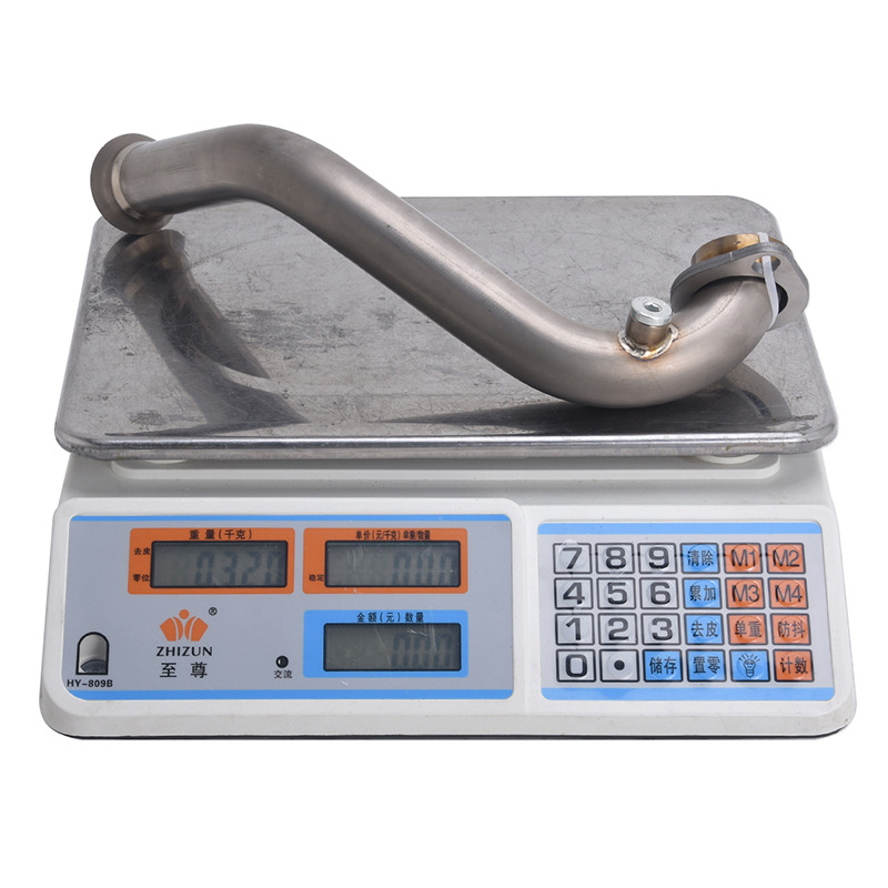 Suitable for ZONTES motorcycle scooter Zongsheng 368G DMEK exhaust pipe tail section 26-27 titanium alloy front section
