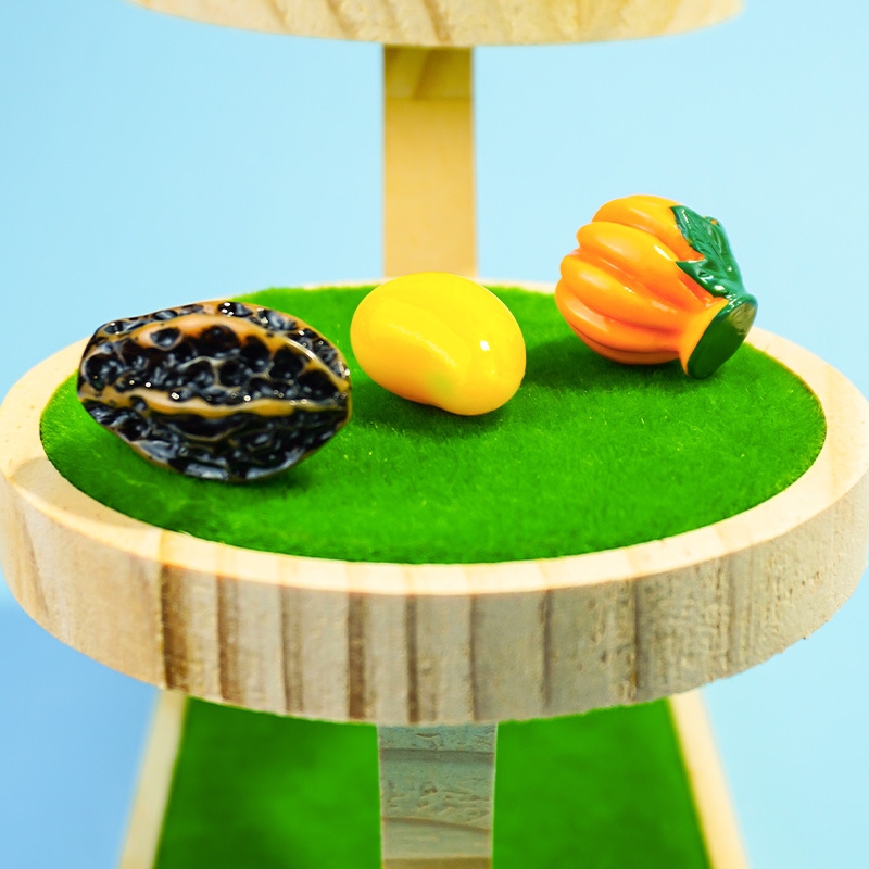 Frutas Food Play Accesorios de resina Simulación de frutas tridimensionales Pegamento de crema de bricolaje Caja para teléfono Llavero Colgante