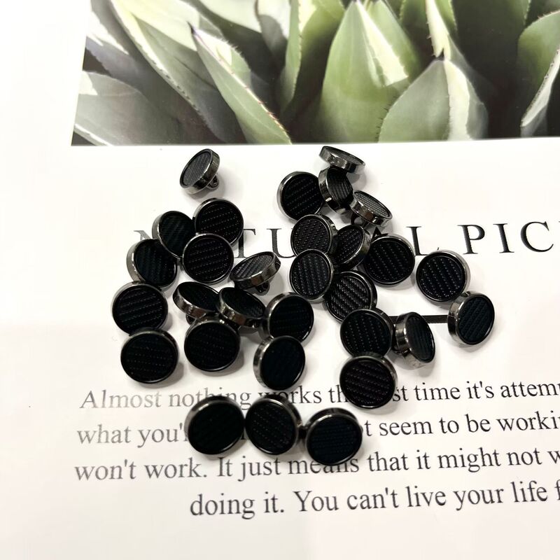 Men's Polo Large Buttons, Women's Tops, Versatile Cashmere Jacket Buttons, Popular Metal Double-Piece Shirt Buttons