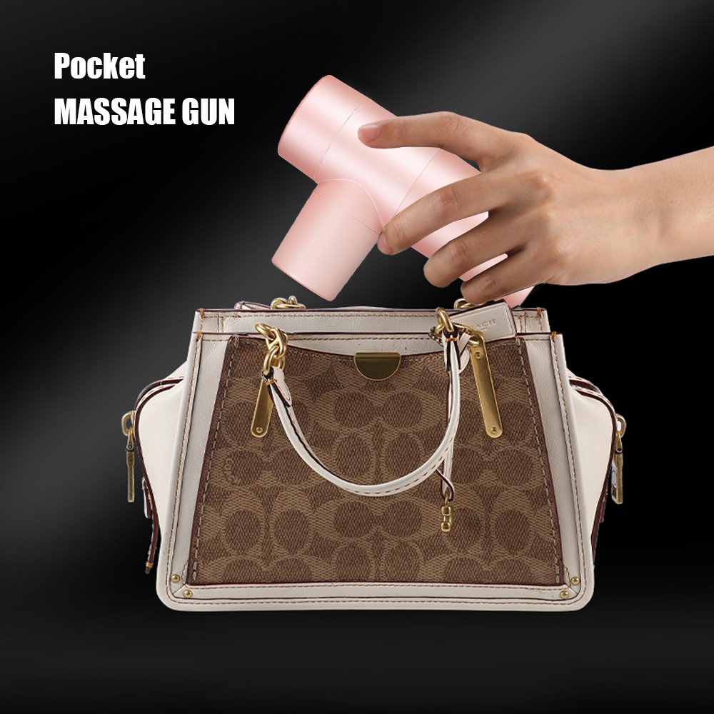 迷你筋膜枪超静音肌肉按摩器8mm冲程跨境专供源头深圳无刷电机